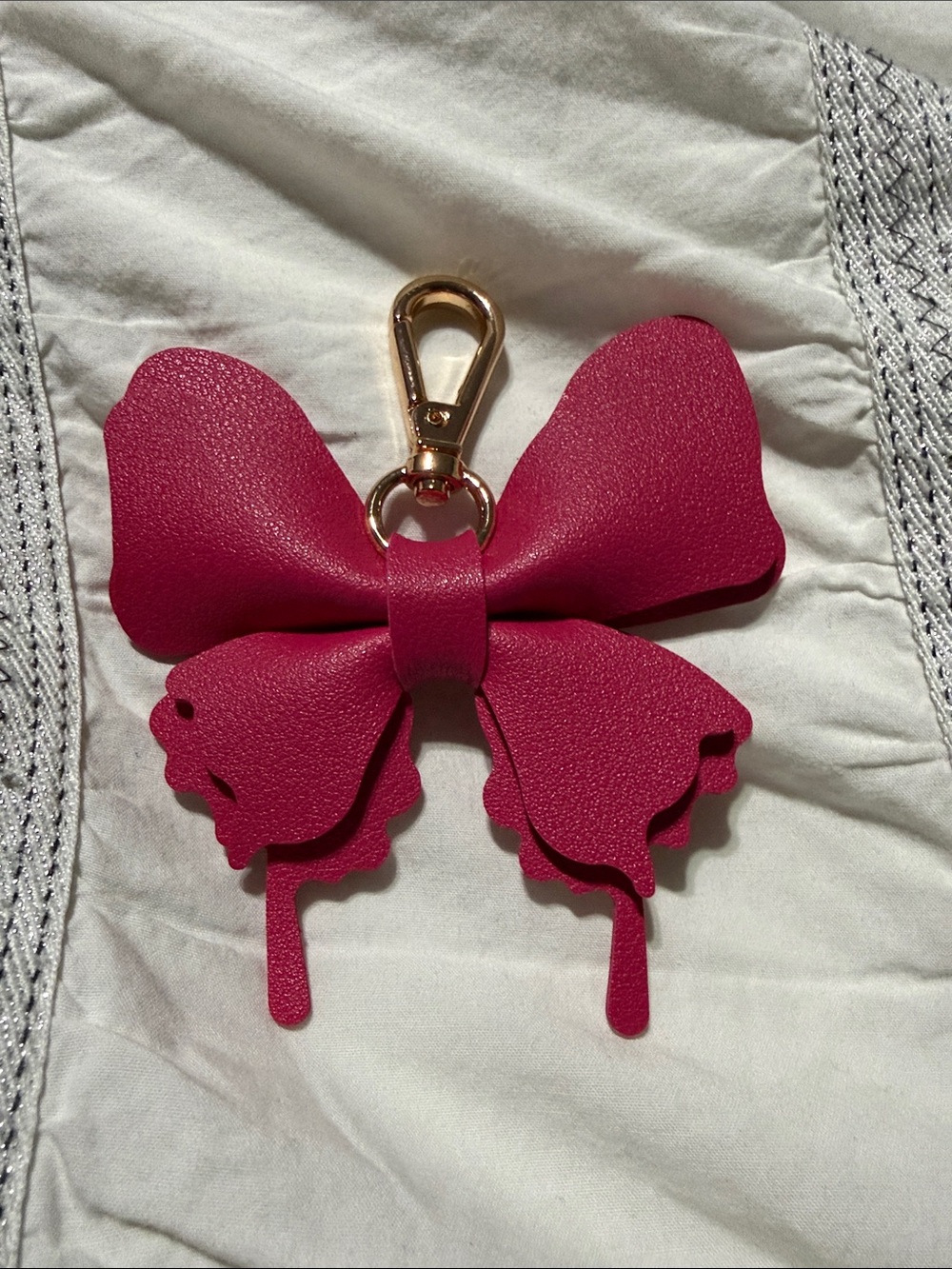 Butterfly Keychain or Bag Charm - Pink